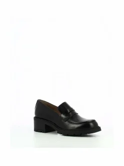Kävelykengät & Loaferit<Wonders Chunky Sole Mid Heel -nahkaloaferit OREGON NEGRO