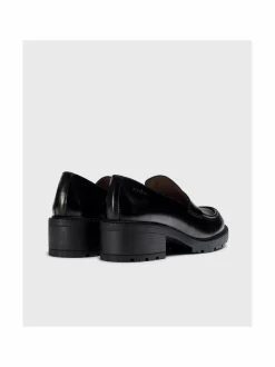 Kävelykengät & Loaferit<Wonders Chunky Sole Mid Heel -nahkaloaferit OREGON NEGRO