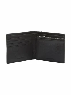 Lompakot & Kotelot<Calvin Klein Bags & Accessories CK Billfold Zip Coin -nahkalompakko UB1 BLACK