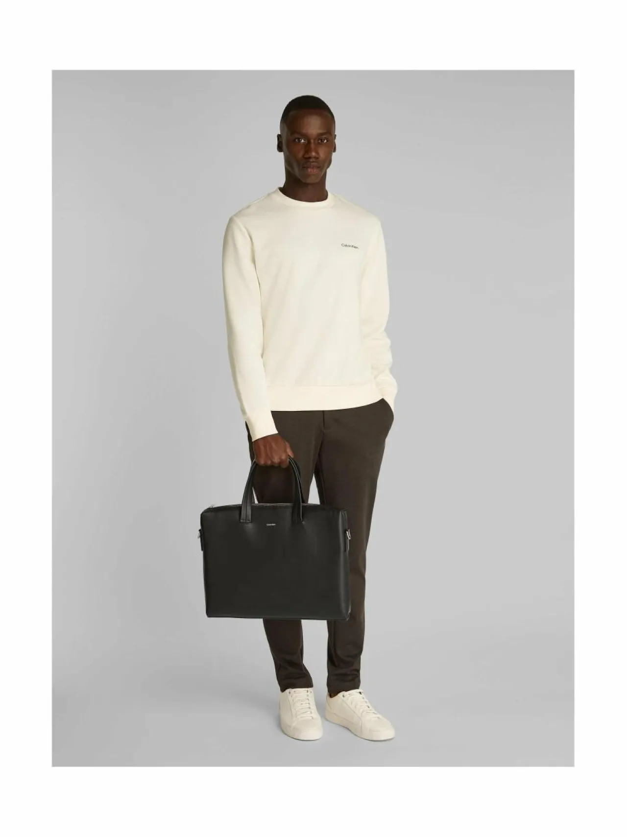 Calvin Klein Bags & Accessories CK Premium -nahkainen tietokonelaukku^ Laukut