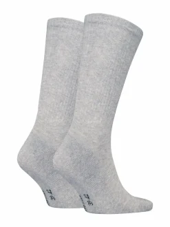 Sukat<Calvin Klein CKJ Monogram -sukat 2-pack 003 LIGHT GREY MELANGE
