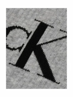 Sukat<Calvin Klein CKJ Monogram -sukat 2-pack 003 LIGHT GREY MELANGE