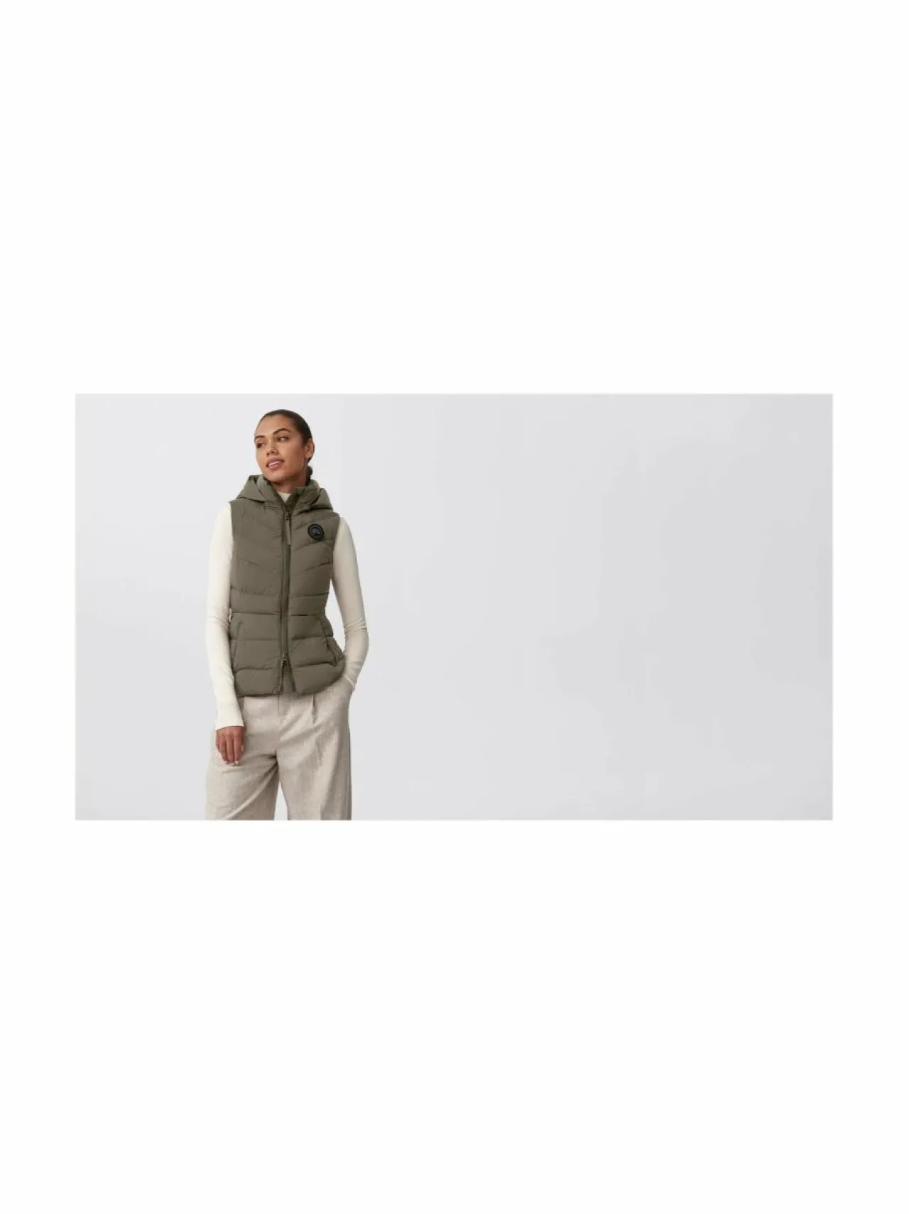 Urheilutakit|Takit<Canada Goose Clair-untuvaliivi 1664 SMOKEY SAGE SAUGE FUMÉE