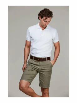 Housut<HANSEN&JACOB Classic Chino -shortsit KHAKI GREEN 54
