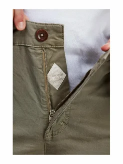 Housut<HANSEN&JACOB Classic Chino -shortsit KHAKI GREEN 54