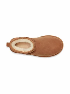 Nilkkurit<UGG Classic Ultra Mini -nahkanilkkurit CHESTNUT