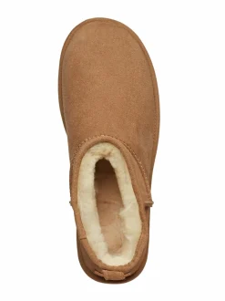 Nilkkurit<UGG Classic Ultra Mini -nahkanilkkurit CHESTNUT
