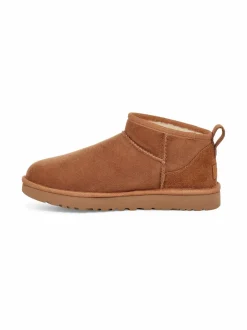 Nilkkurit<UGG Classic Ultra Mini -nahkanilkkurit CHESTNUT