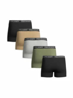 Alusasut<Polo Ralph Lauren Classic-bokserialushousut 5-pack 5PK BLK/TRAIL/AD HTR/KHKI/BLK