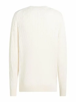 Neuleet<Tommy Hilfiger Classic-palmikkoneule Z00 IVORY PETAL