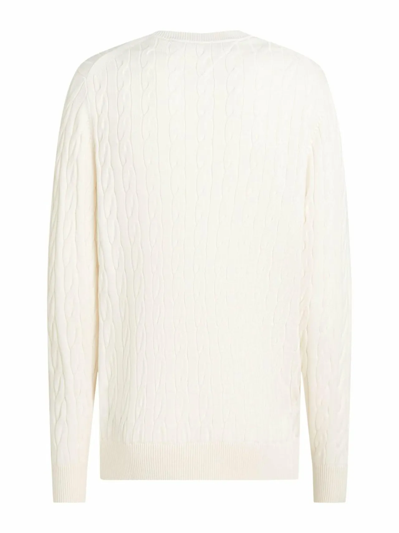 Neuleet<Tommy Hilfiger Classic-palmikkoneule Z00 IVORY PETAL