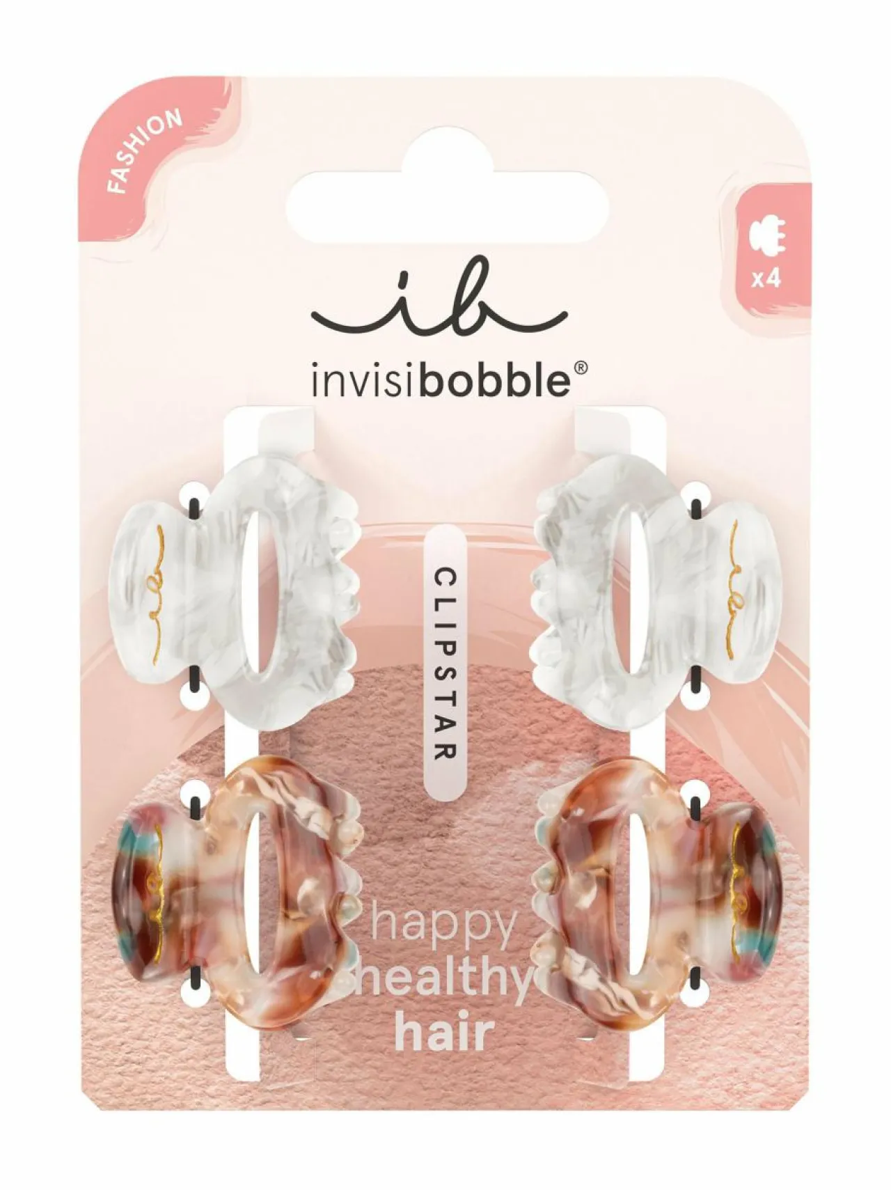 Invisibobble CLIPSTAR Petit Bijoux S -hiusklipsit, 4kpl^ Hiustarvikkeet
