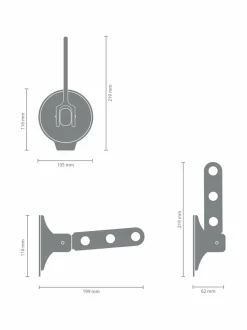 Pyykkihuolto<Brabantia Clothes Hook - imukuppikoukku BLACK
