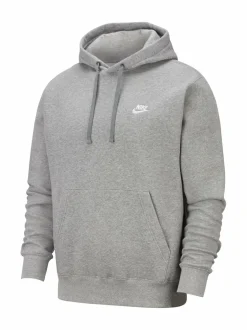 Paidat, Hupparit & Colleget<Nike Club Fleece -huppari DARK GREY HEATHER/MATTE SILVER
