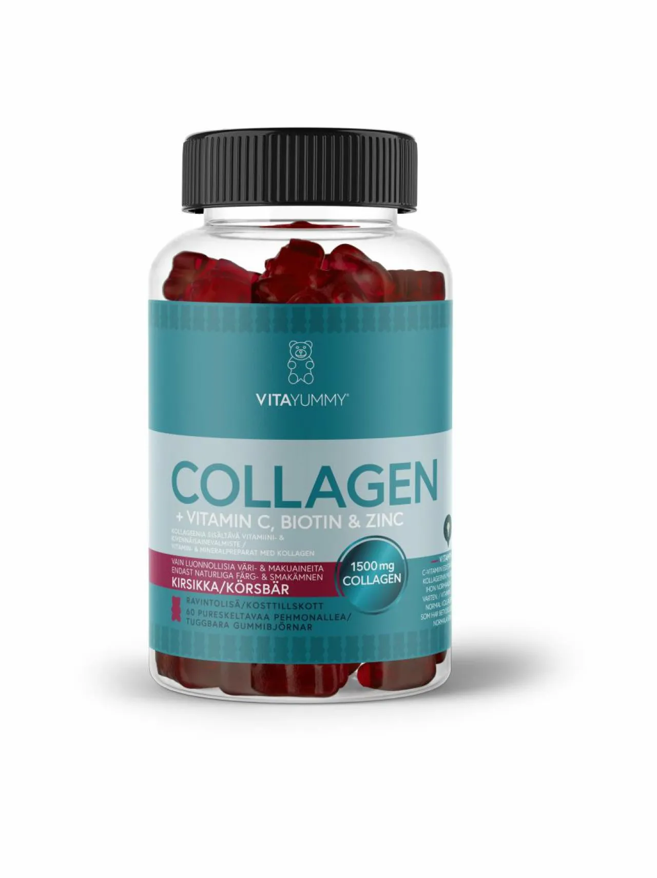Vitamiinit<VitaYummy Collagen Cherry -ravintolisä