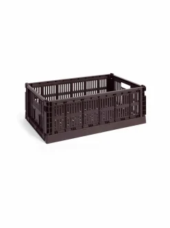 Säilytys<HAY Colour Crate Large -säilytyslaatikko 34,5 x 53 x 18,5 cm BORDEAUX