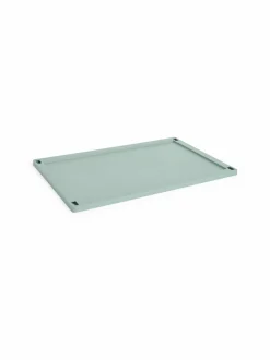 Säilytys<HAY Colour Crate Lid Plastic Large -kansi 35,5 x 54,5 x 1,5 cm SAGE GREEN