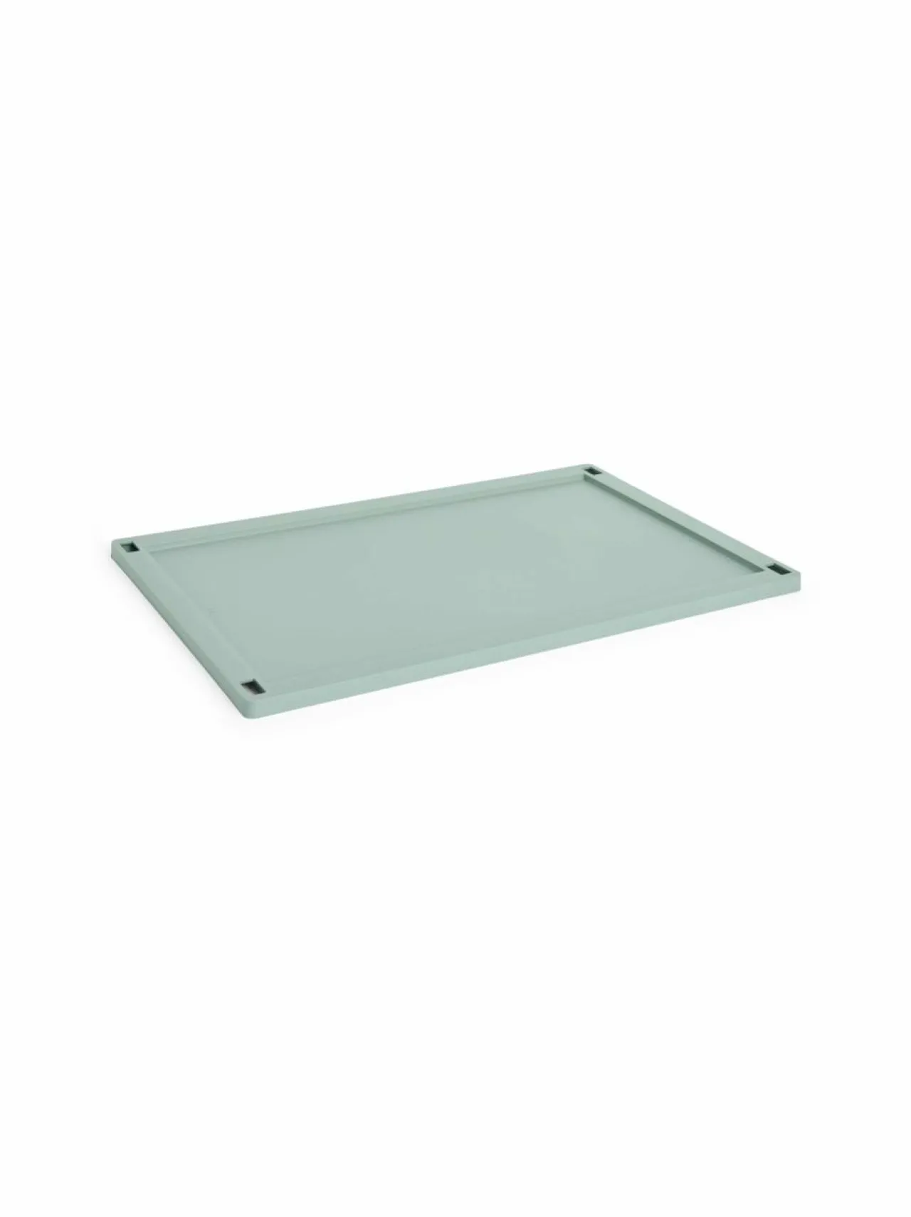 Säilytys<HAY Colour Crate Lid Plastic Large -kansi 35,5 x 54,5 x 1,5 cm SAGE GREEN