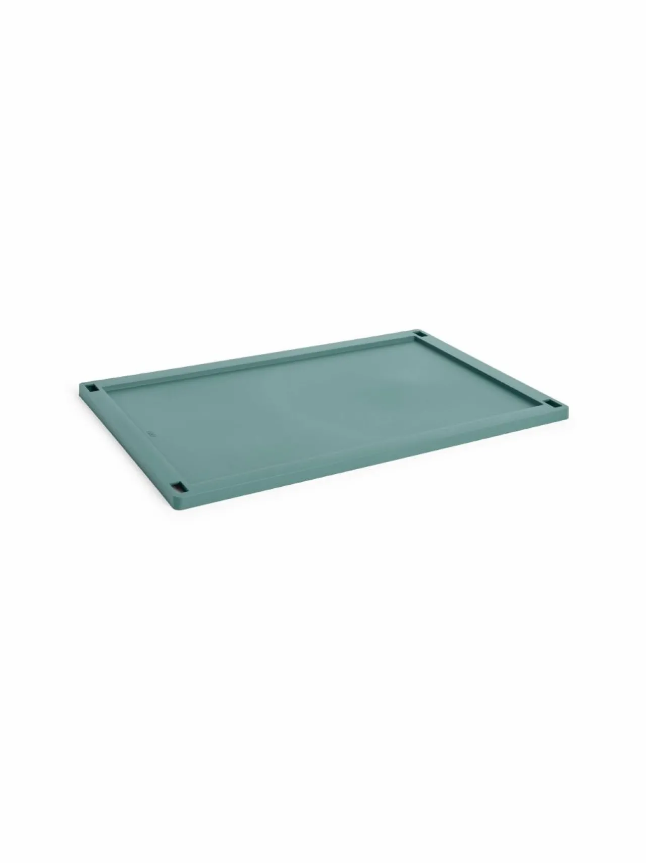 Säilytys<HAY Colour Crate Lid Plastic Large -kansi 35,5 x 54,5 x 1,5 cm DARK GREEN