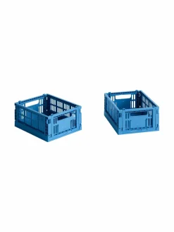 Säilytys<HAY Colour Crate Mini -korit 2 kpl BLUE