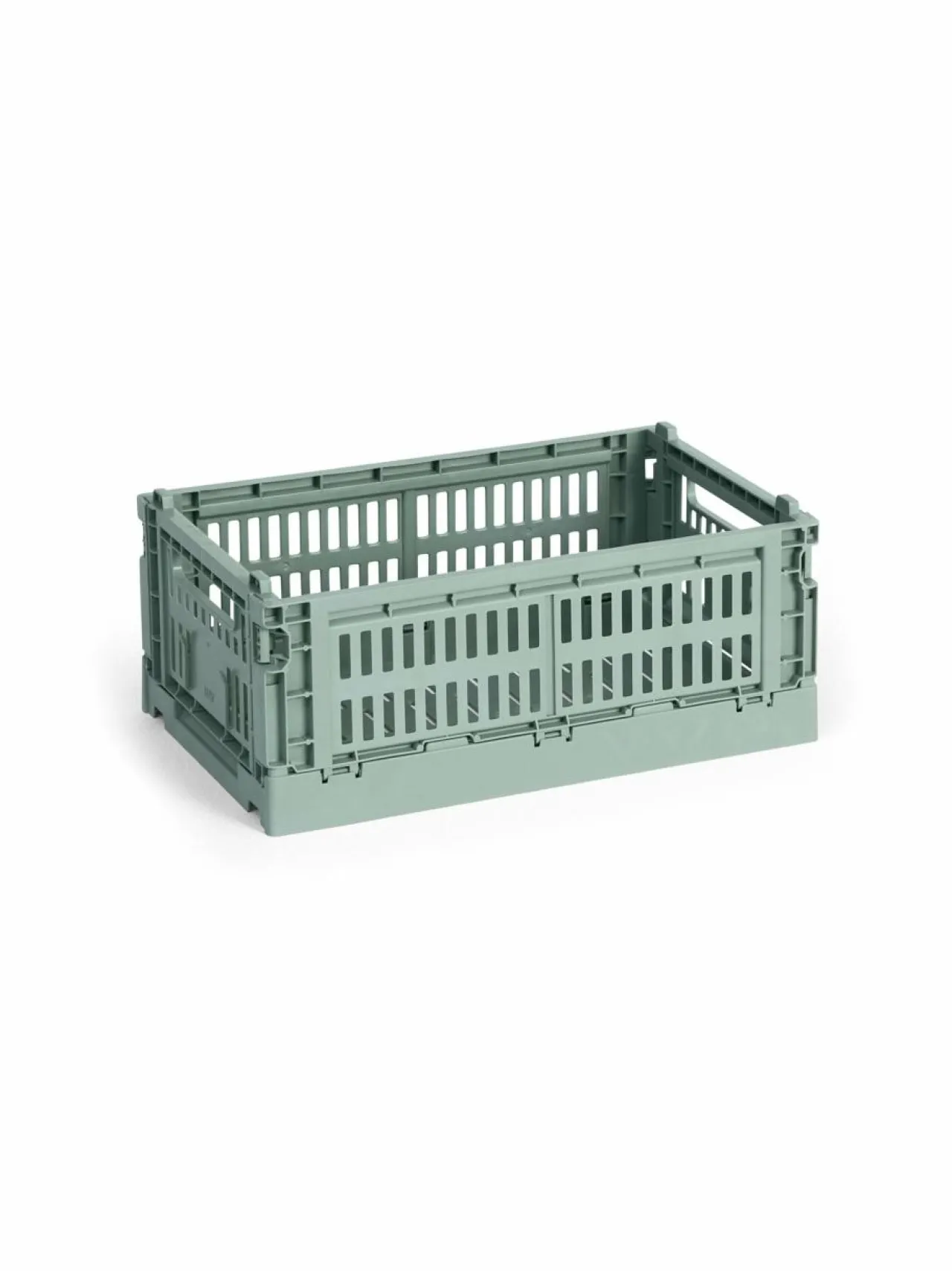Säilytys<HAY Colour Crate Small -säilytyslaatikko 17 x 26,5 x 10,5 cm SAGE GREEN