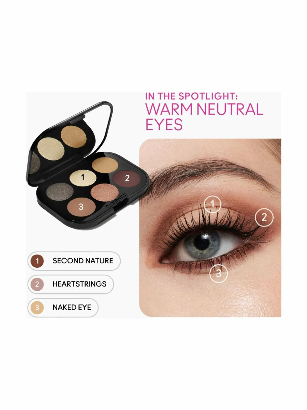 Silmät<MAC Connect In Colour x6 Eye Shadow Palette -luomiväripaletti NUANCED NEUTRALS
