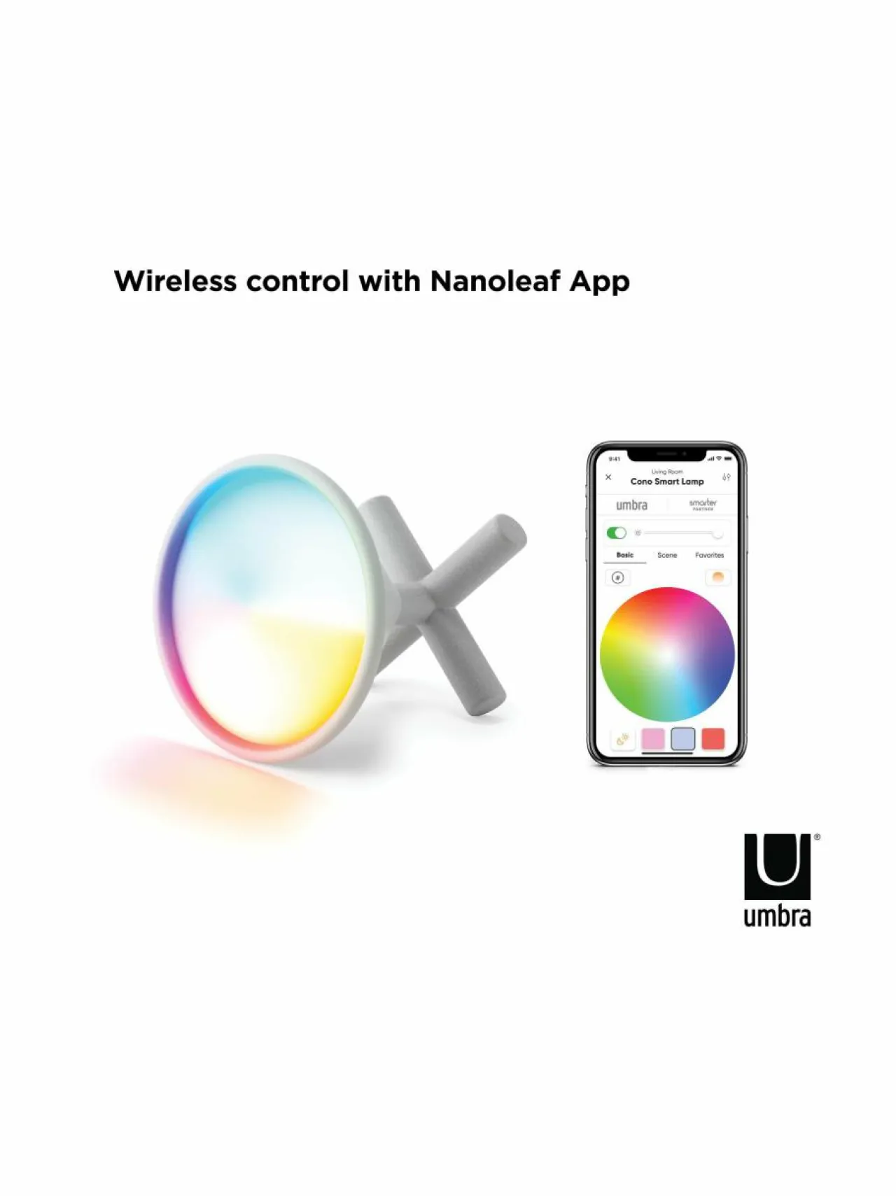 Umbra Cono Portable Smart Lamp -valaisin^ Lamput