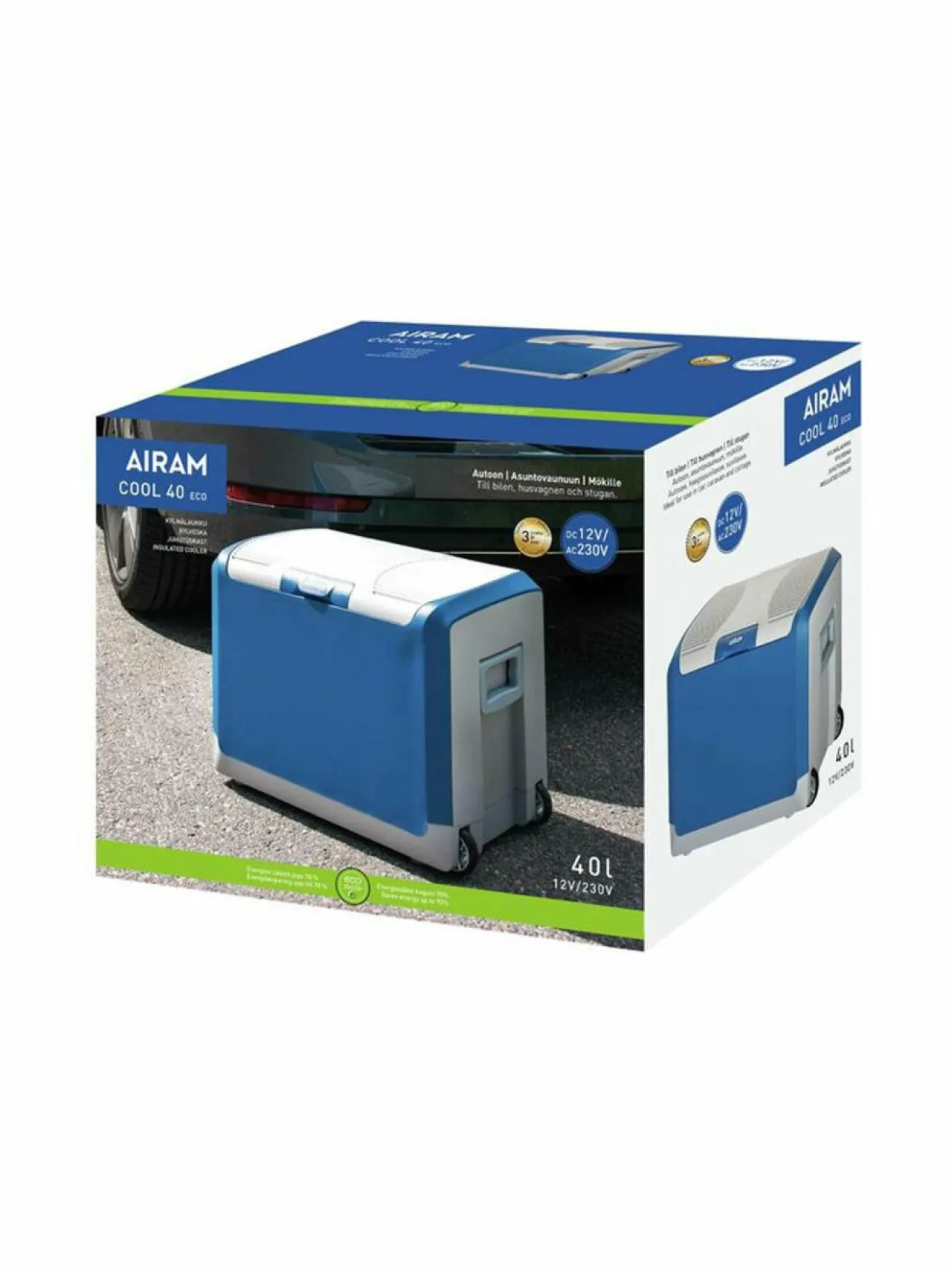 Muut Keittiölaitteet<Airam Cool 40 Eco -kylmälaukku BLUE