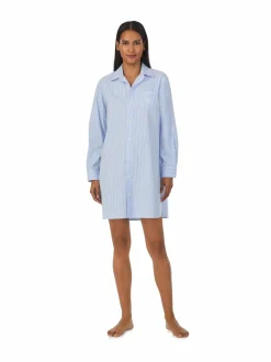 Yö- & Oloasut<Lauren Ralph Lauren Core Poplin -yöpaita 452 FBWST