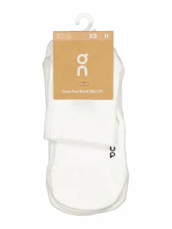 Urheiluasusteet|Urheiluasusteet<ON Core Run Mid -sukat 2-pack 101 WHITE