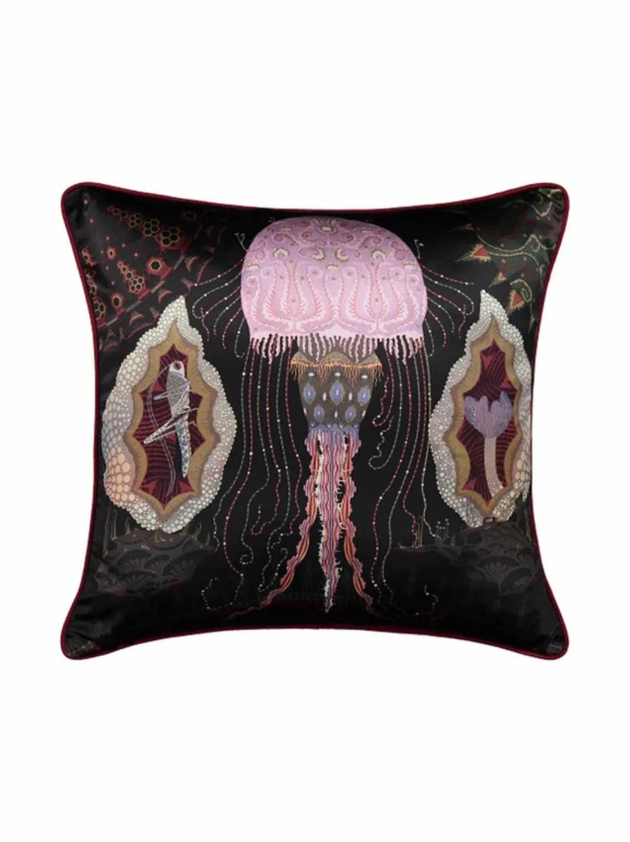 Klaus Haapaniemi & Co Cosmic Jellyfish Silk Cushion Cover -silkkityynynpäällinen^ Sisustustyynyt