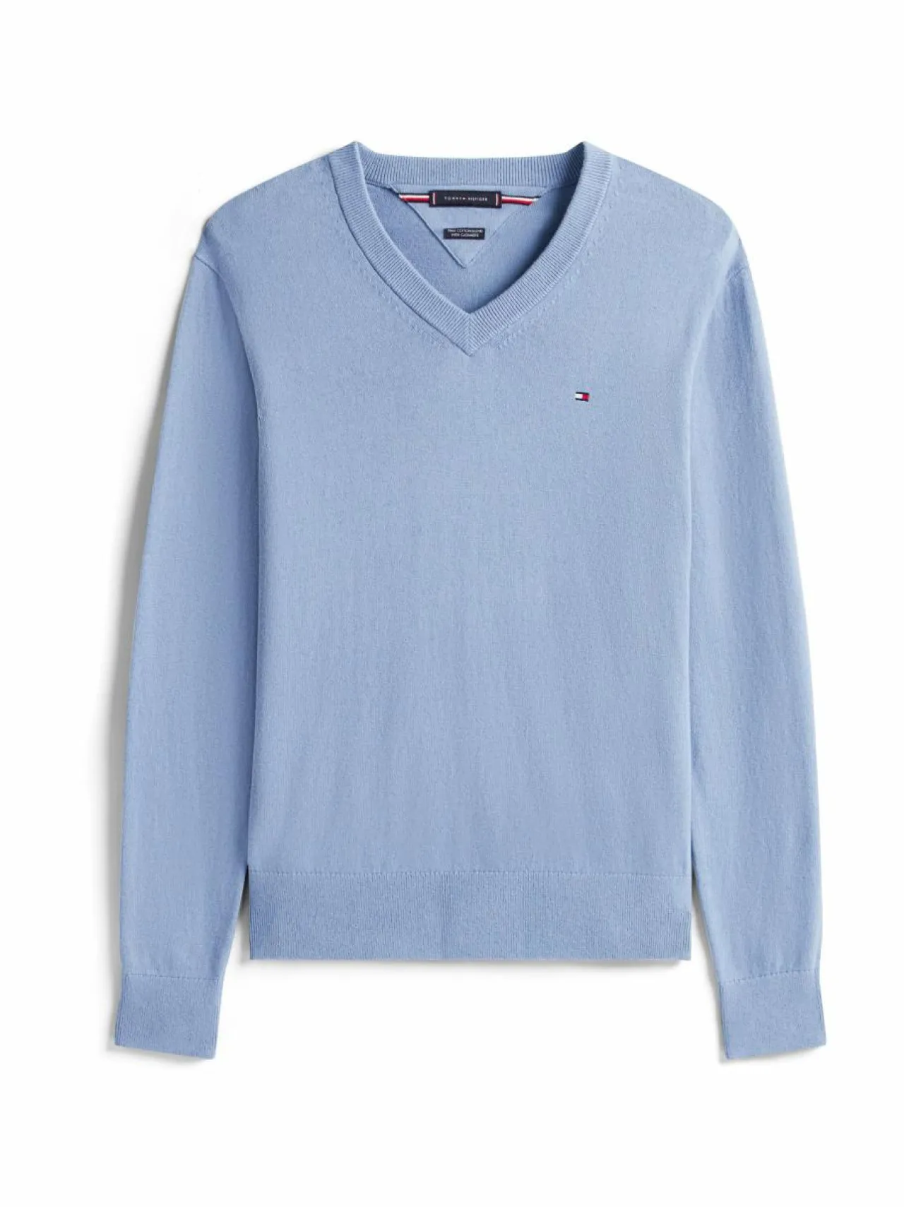 Neuleet<Tommy Hilfiger Cotton Cashmere -neule C2B BRISK BLUE