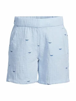 Shortsit<Lindex Cotton Gauze -shortsit 1355 LIGHT BLUE