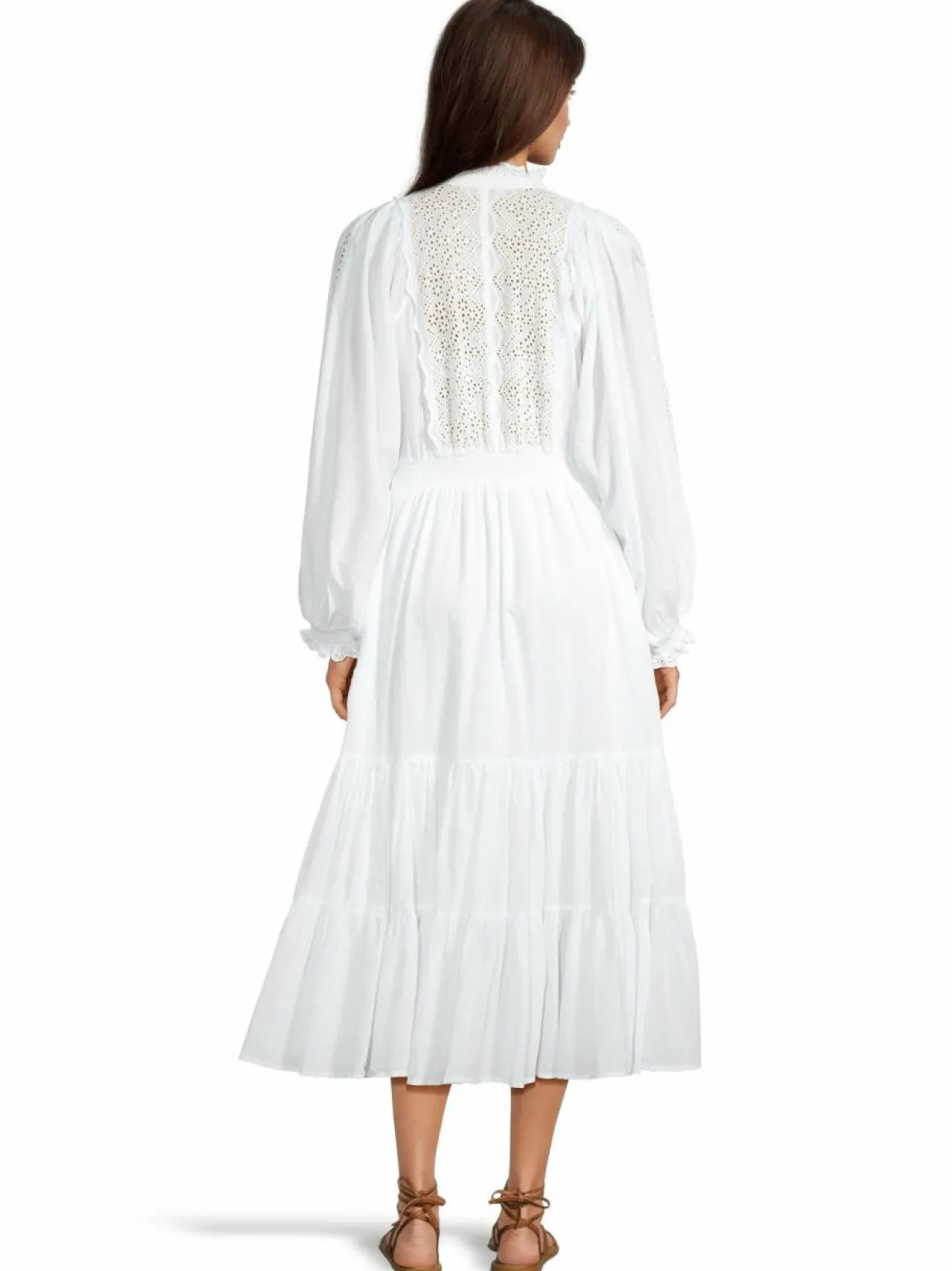 Mekot<by TiMo Cotton Slub -midimekko 001 WHITE
