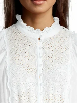 Mekot<by TiMo Cotton Slub -midimekko 001 WHITE