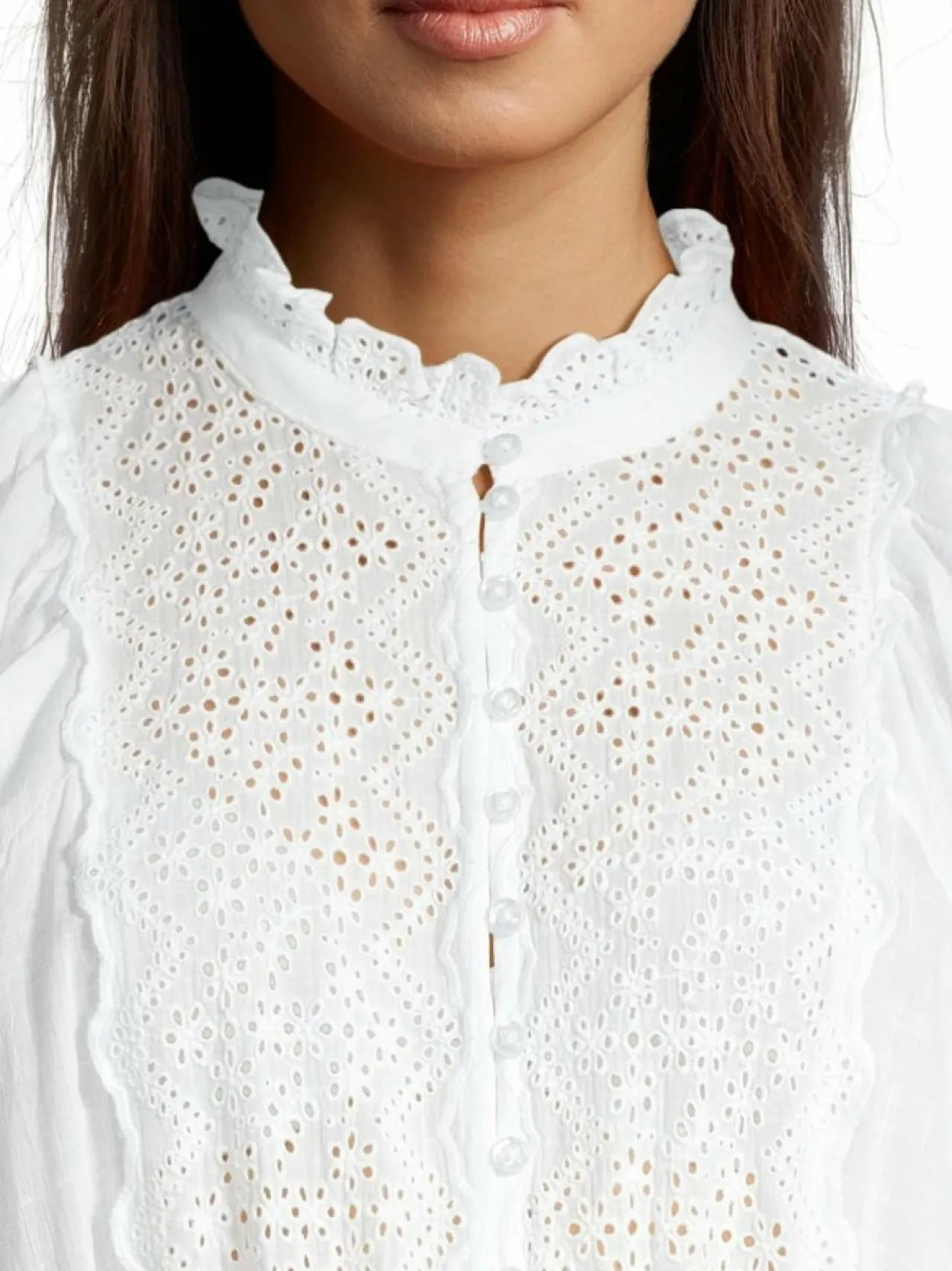 Mekot<by TiMo Cotton Slub -midimekko 001 WHITE