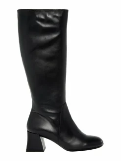 Wonders Covered Block Heel Almond Toe -nahkasaappaat^ Saappaat