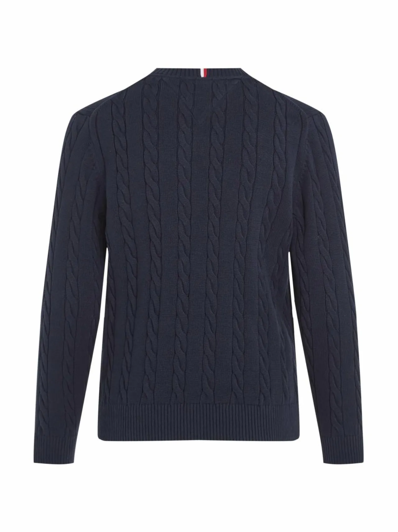 Tommy Hilfiger Crew Neck Cotton Cable Sweater -neule^ Neuleet|Neuleet