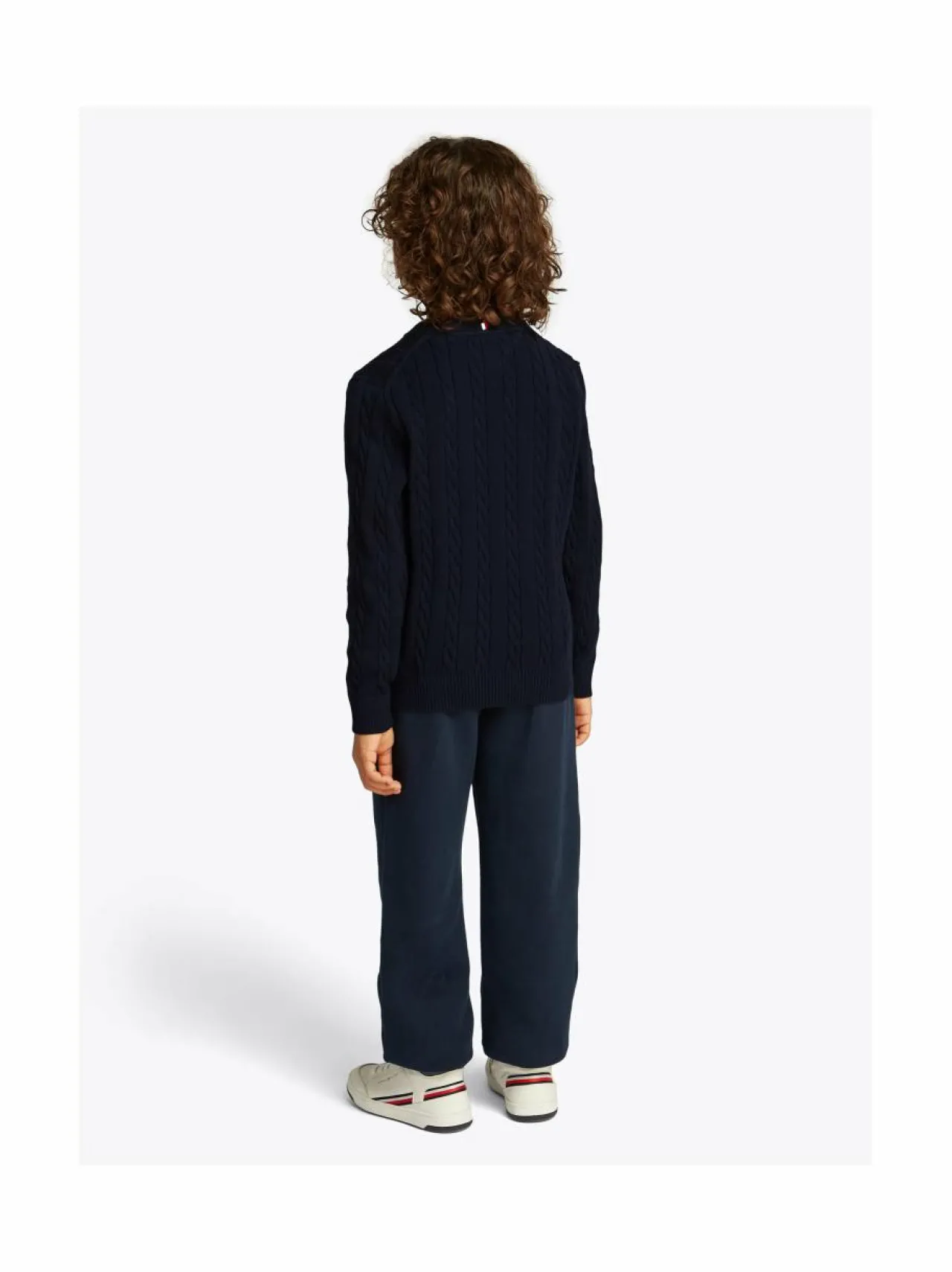 Tommy Hilfiger Crew Neck Cotton Cable Sweater -neule^ Neuleet|Neuleet