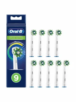 Oral-B Cross Action -harjaspää 9 kpl^ Hampaidenhoito