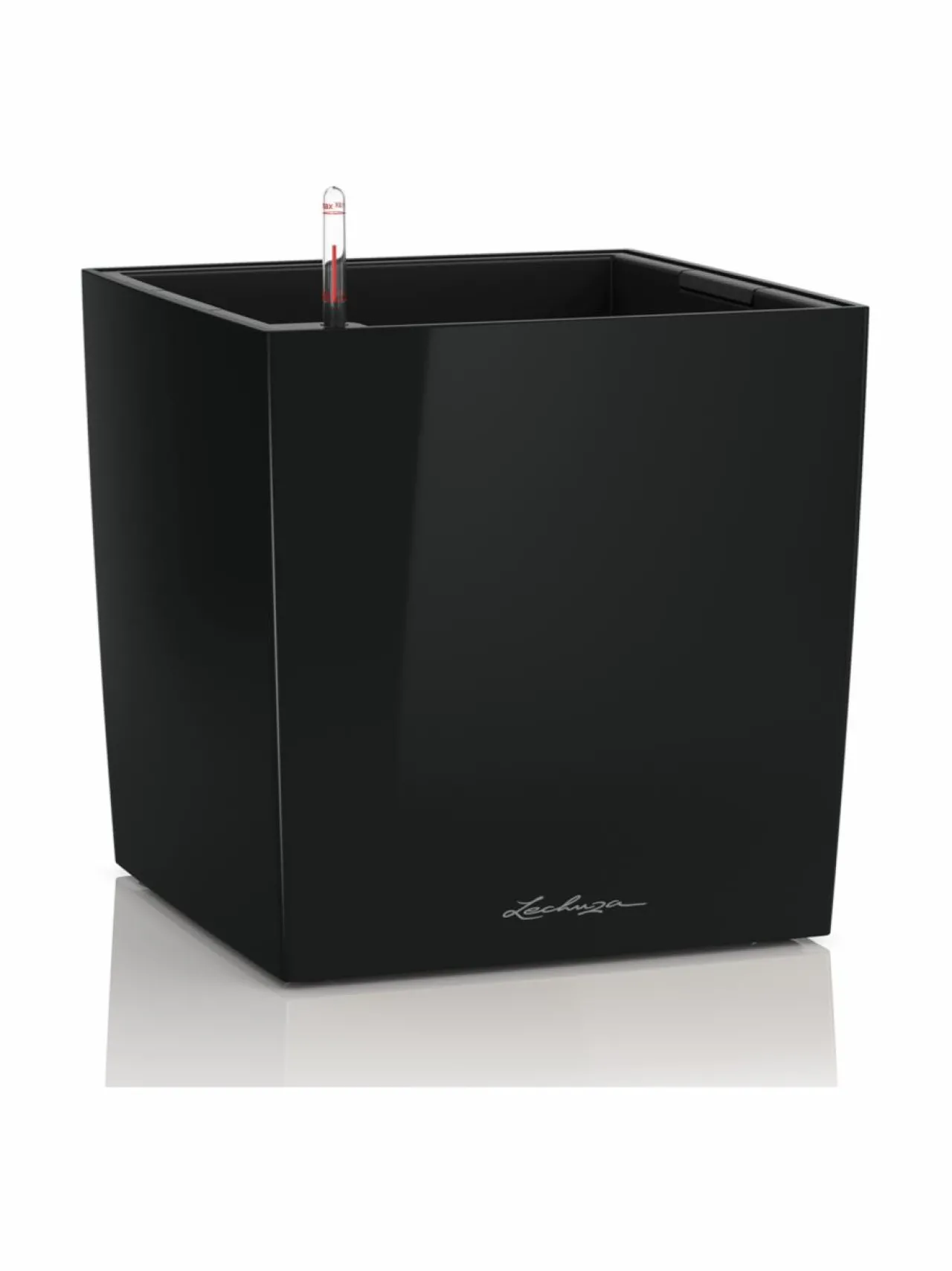 Ruukut & Istutusastiat<Lechuza Cube Premium 40 Musta Altakasteluruukku pyörillä ∅40x40cm korkeus40cm MUSTA KIILTÄVÄPINTA