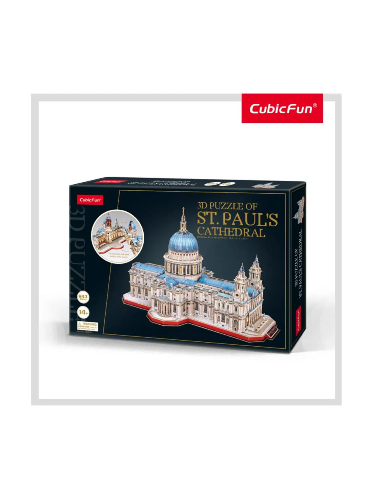 CUBIC FUN CUBICFUN 3D Palapeli Pyhän Paulin katedraali^ Pelit