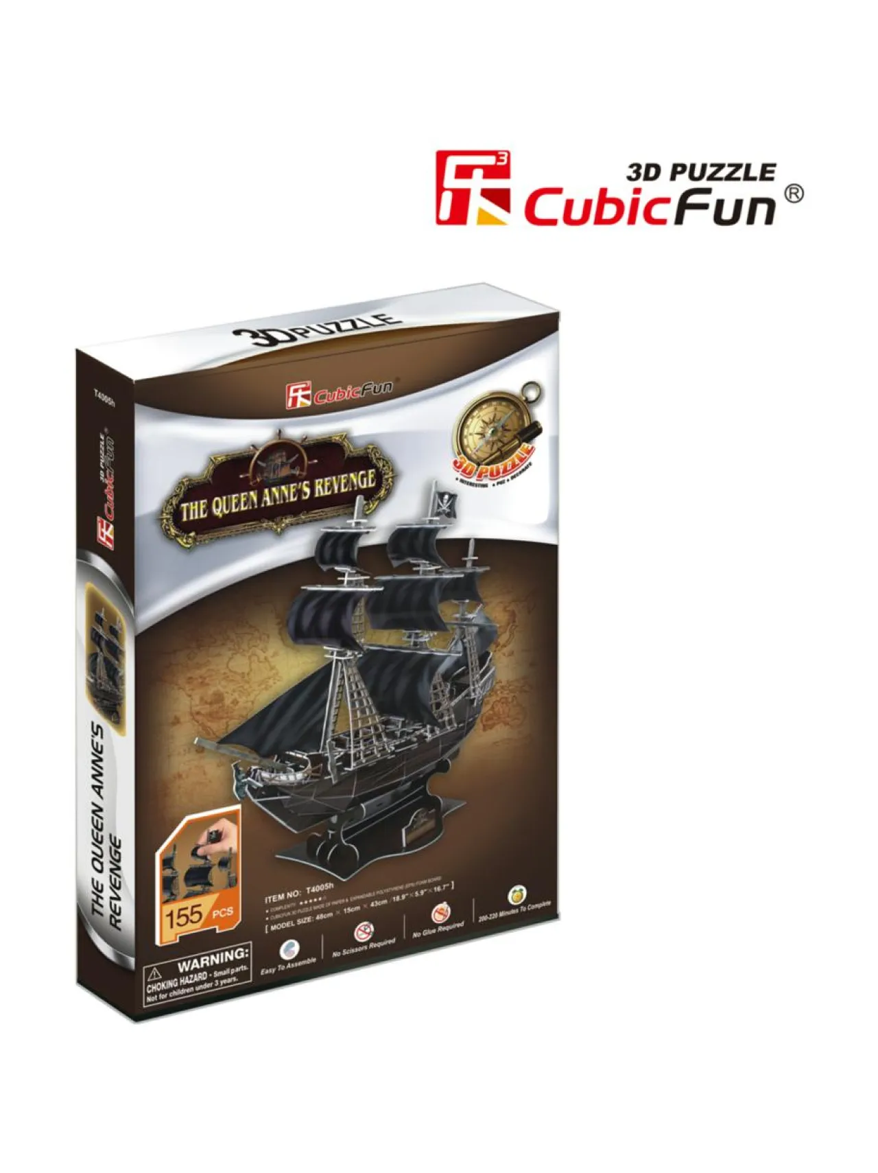 CUBIC FUN CUBICFUN 3D Palapeli The Queen Anne´s Revenge^ Pelit