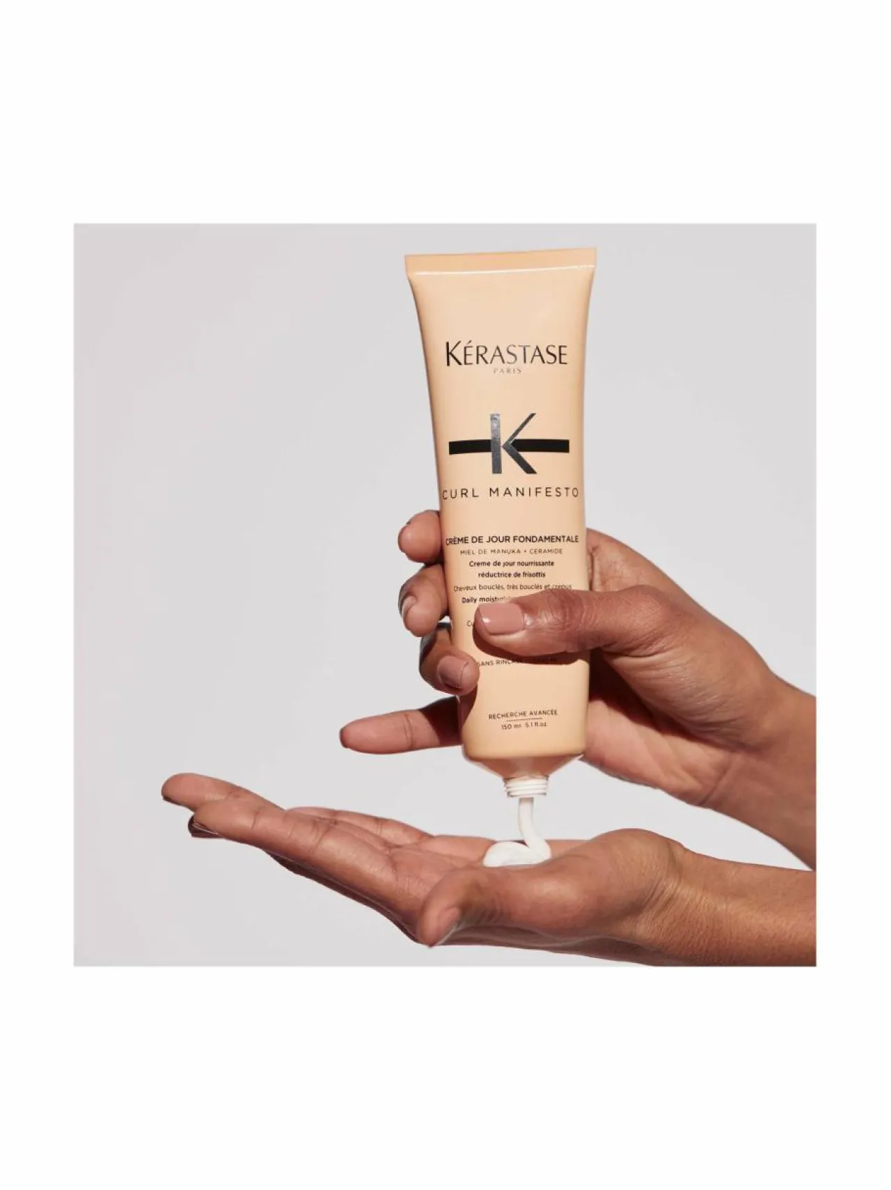 Kerastase Curl Manifesto Crème De Jour Fondamentale -hiuksiin jätettävä hoitovoide 150 ml^ Hiustenhoitotuotteet