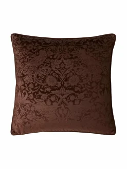 Sisustustyynyt<William Morris At Home Cushion Strawberry Thief Embossed -sisustustyyny 50 x 50 cm 22 EMBOSSED CHOCOLATE