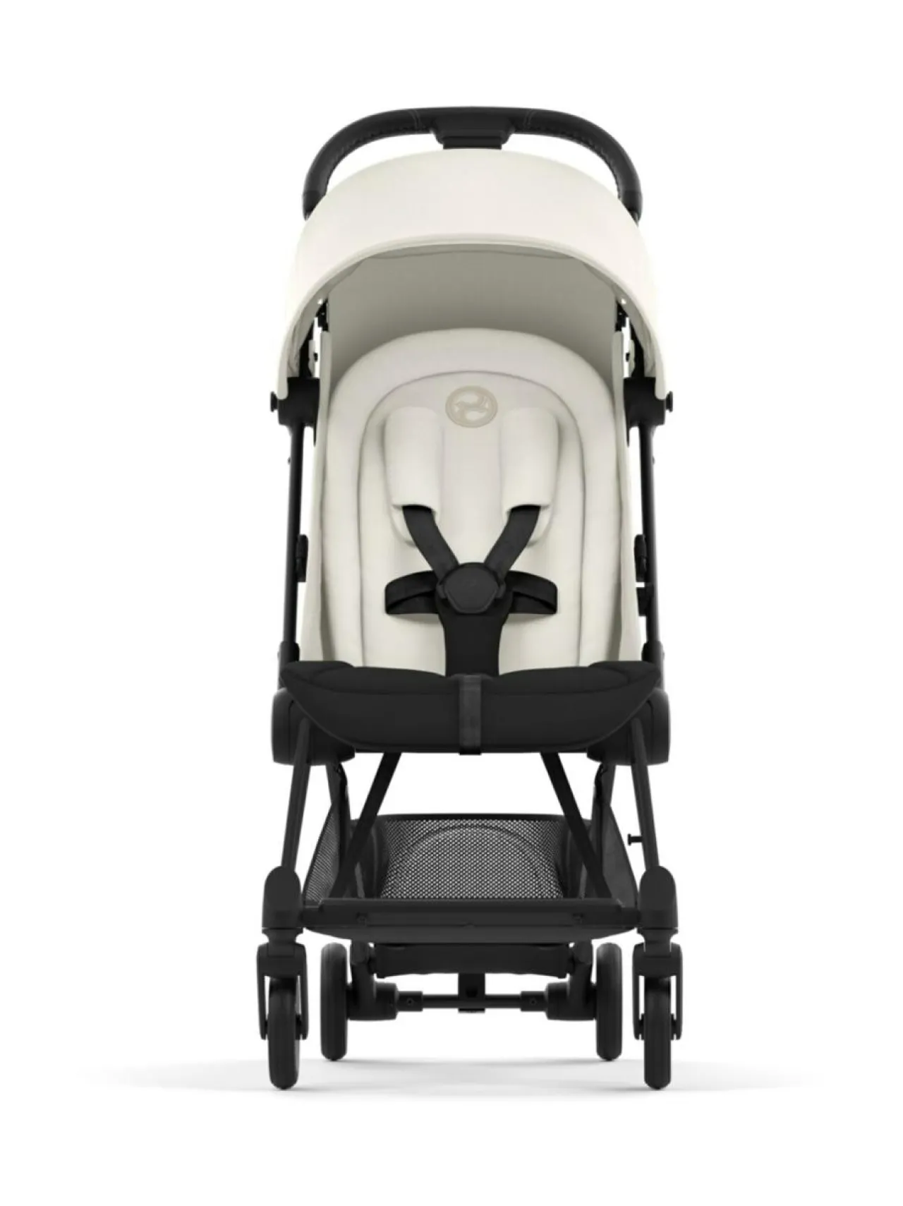 Lastenvaunut & -Rattaat<CYBEX Coya matkarattaat ja sadesuoja (Matte Black) LEAF GREEN