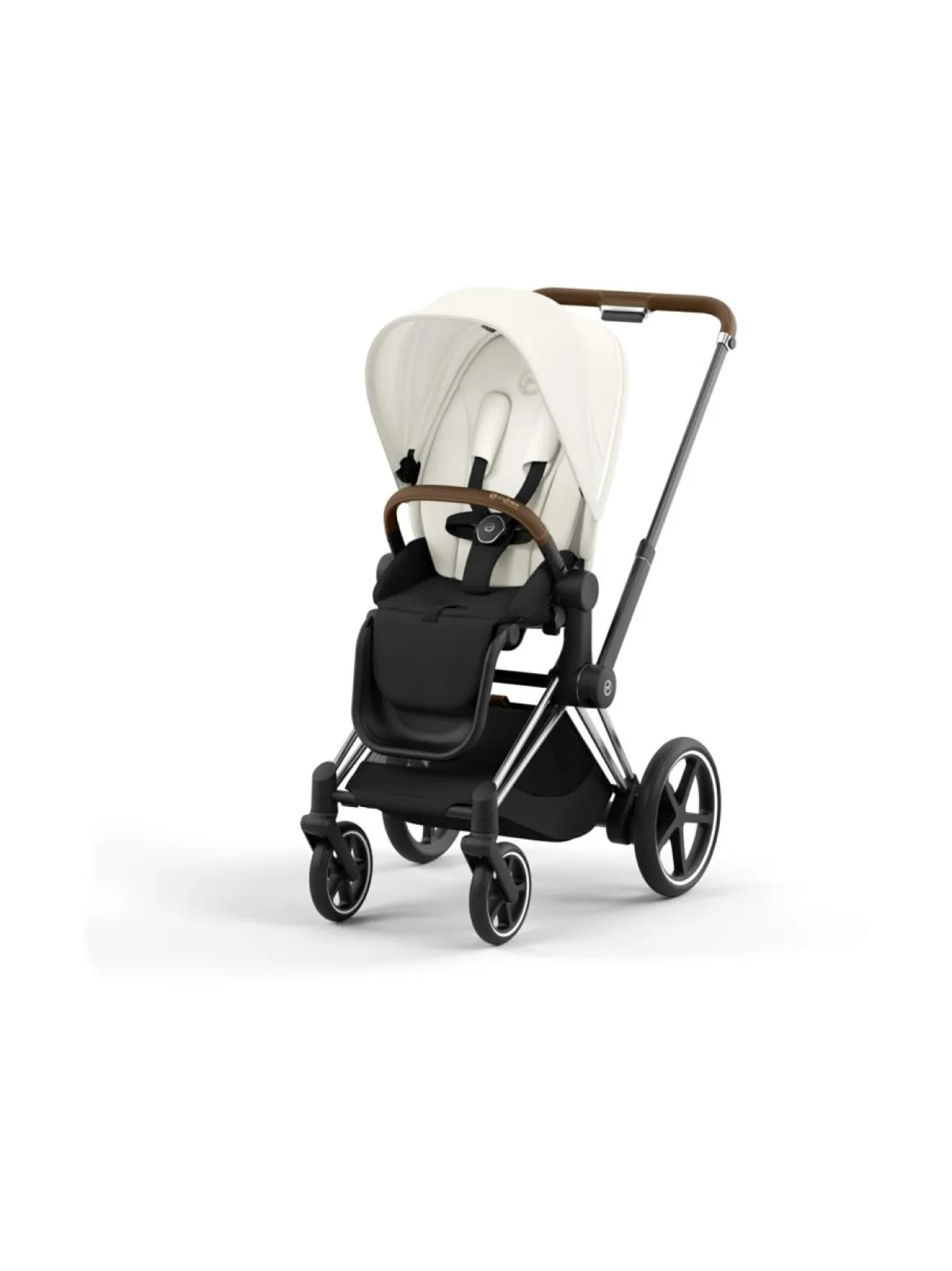 CYBEX ePriam yhdistelmävaunut ja turvakaukalo (Chrome/Brown)^ Lastenvaunut & -Rattaat