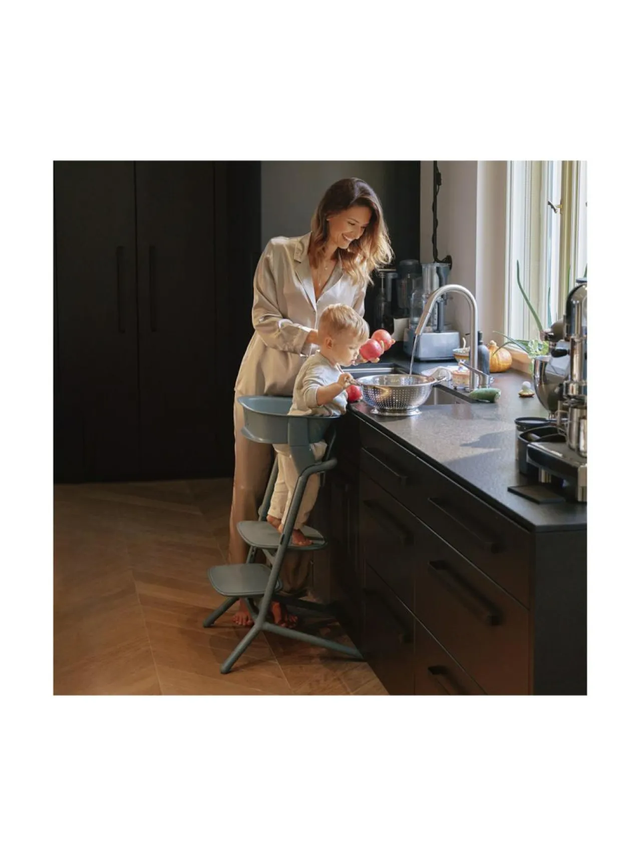 Syöttötuolit<CYBEX Lemo Learning Tower -lisäosa tuoliin STONE BLUE