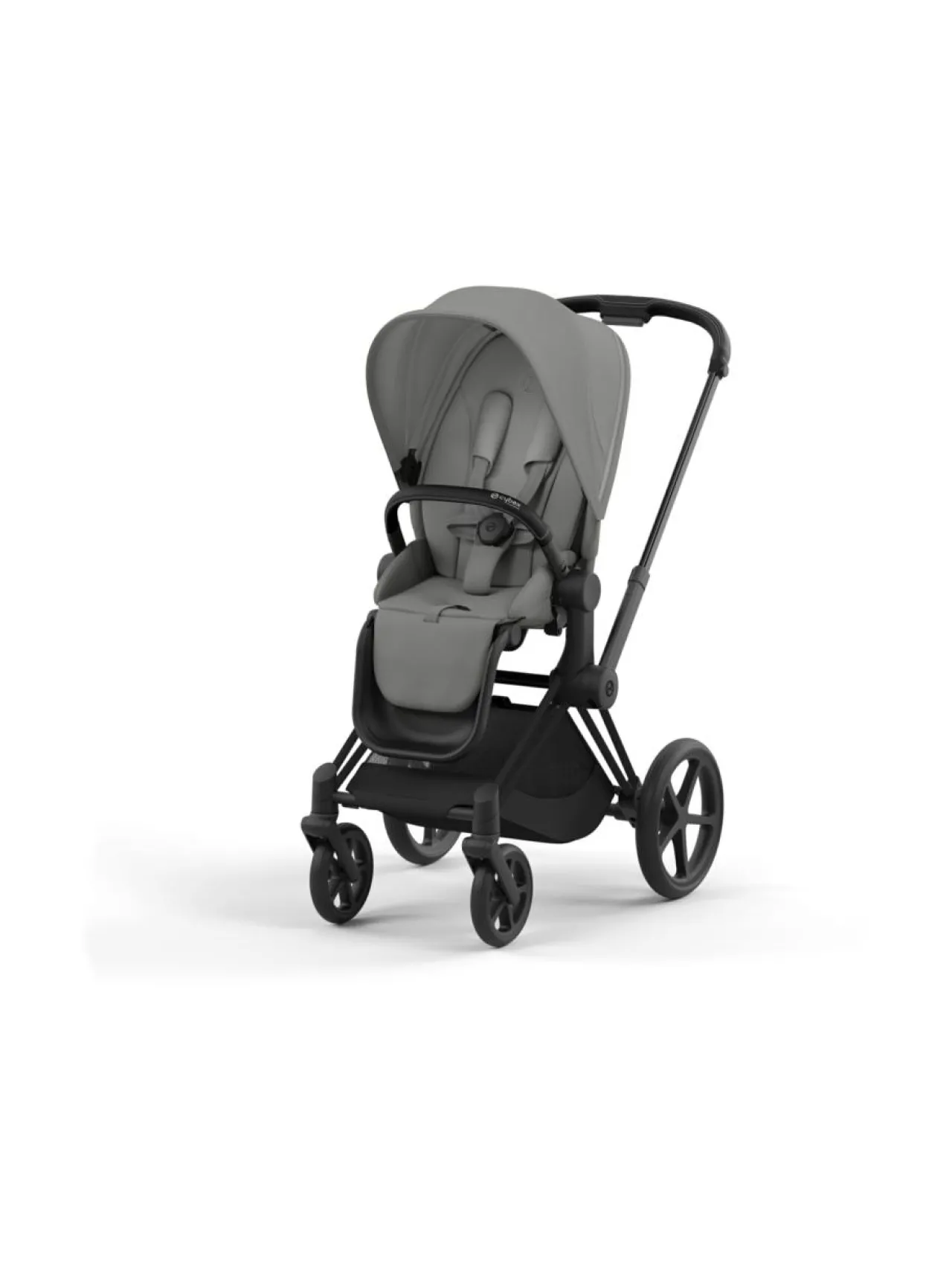 Lastenvaunut & -Rattaat<CYBEX Priam 4 rattaat (Matte/Black) MIRAGE GREY