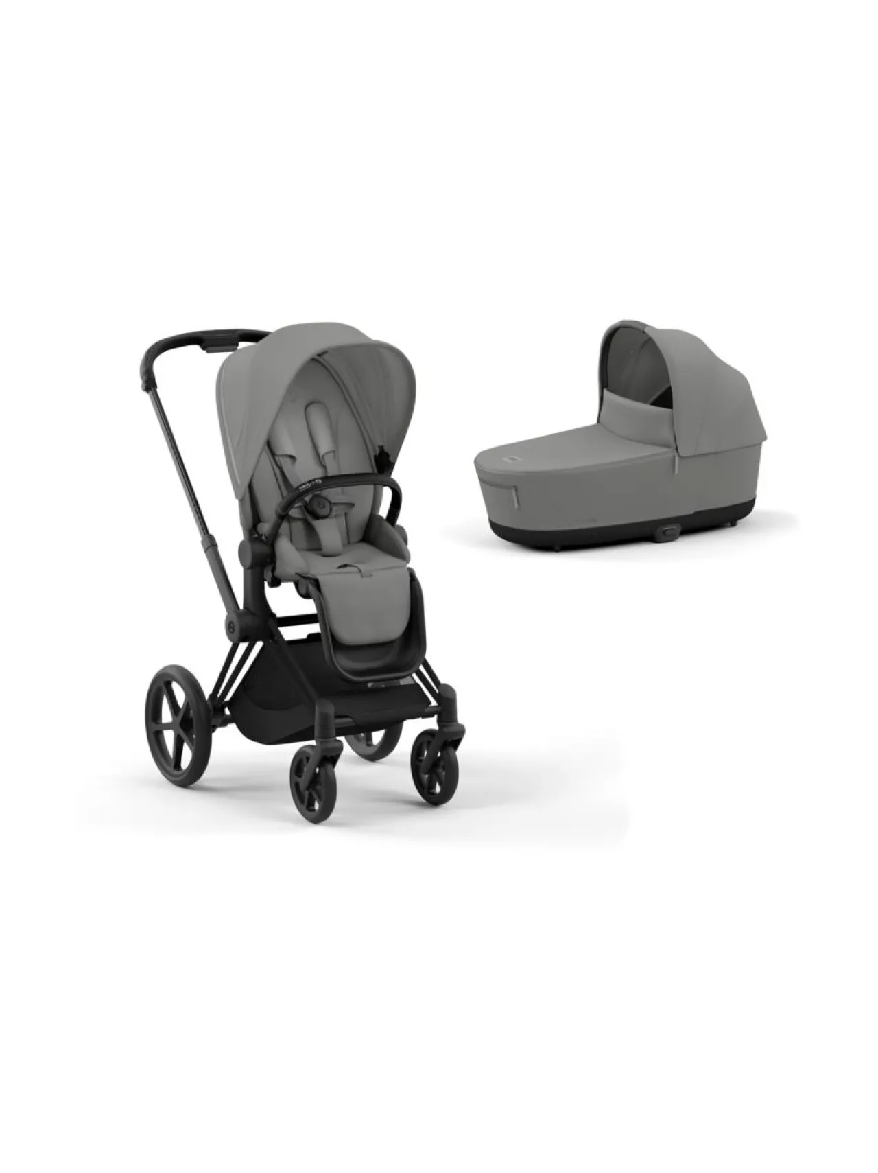 Lastenvaunut & -Rattaat<CYBEX Priam 4 yhdistelmävaunut (Matte/Black) COZY BEIGE